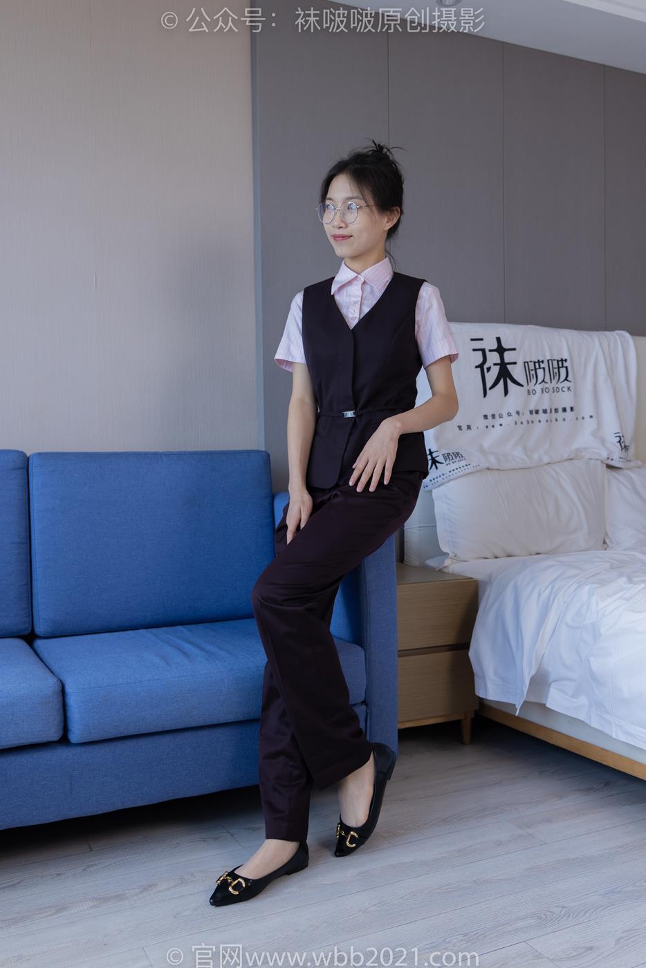 图片[23]-[BoBoSocks袜啵啵]NO.271 芝士-平底鞋、短肉丝、银行制服[147P] – 速更版-美库