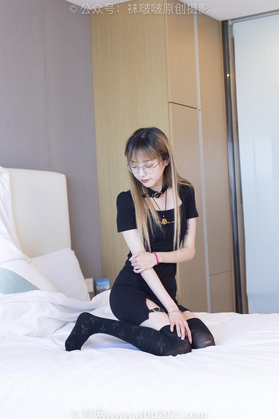 图片[36]-[BoBoSocks袜啵啵]NO.270 稚予-高跟鞋、皮鞋、厚黑丝、黑色大腿棉袜[150P] – 速更版-美库