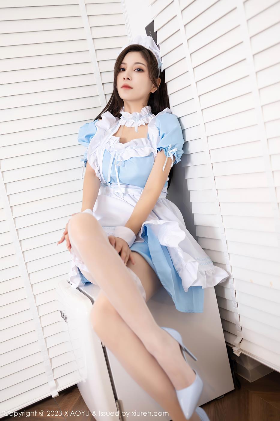 图片[15]-[XIAOYU语画界] 2023.08.25 VOL.1100 小蛮妖Yummy 制服美腿[21P] – 速更版-美库