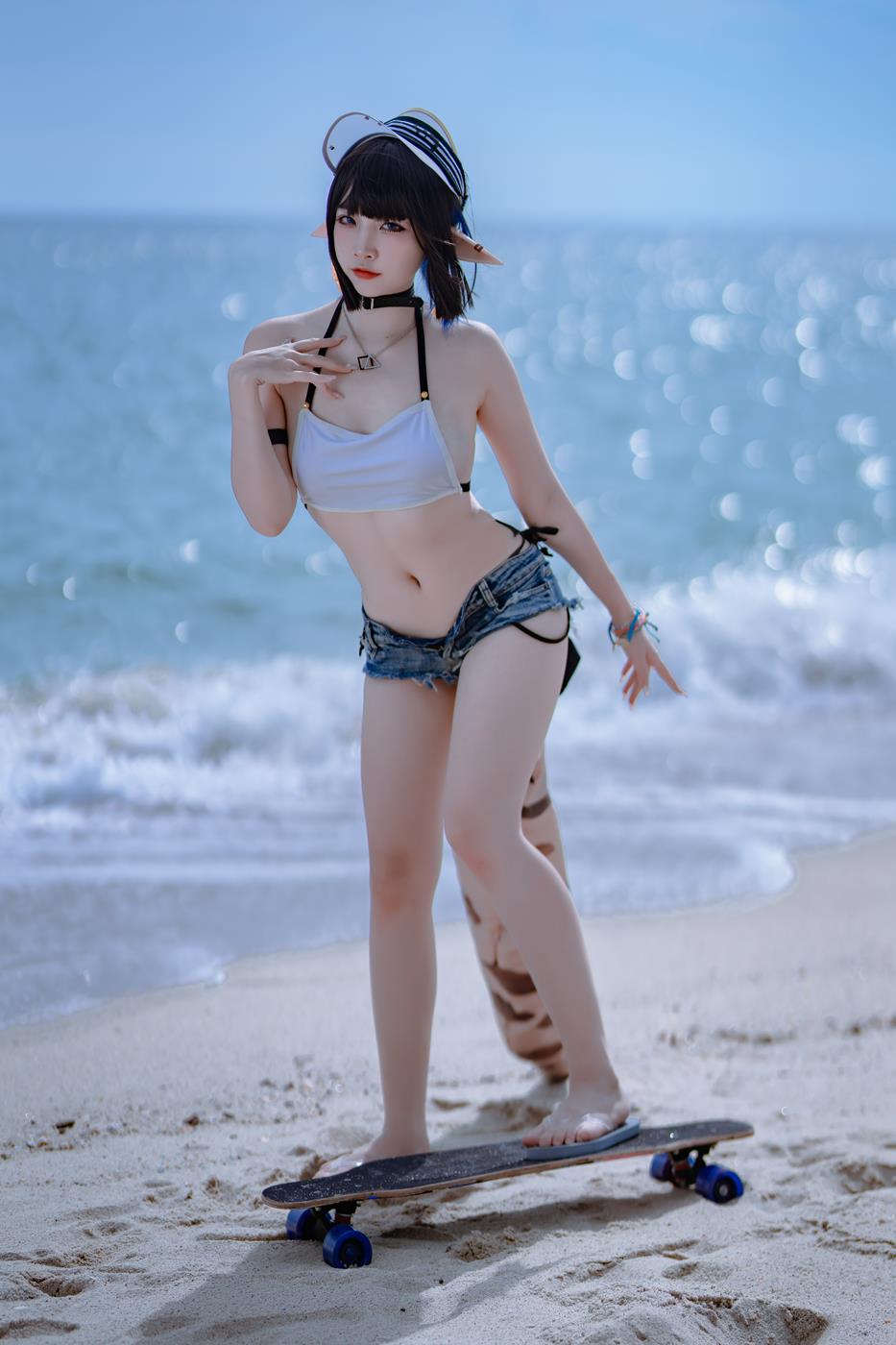 图片[16]-二佐Nisa – 方舟 森蚺泳装[22P] – 速更版-美库