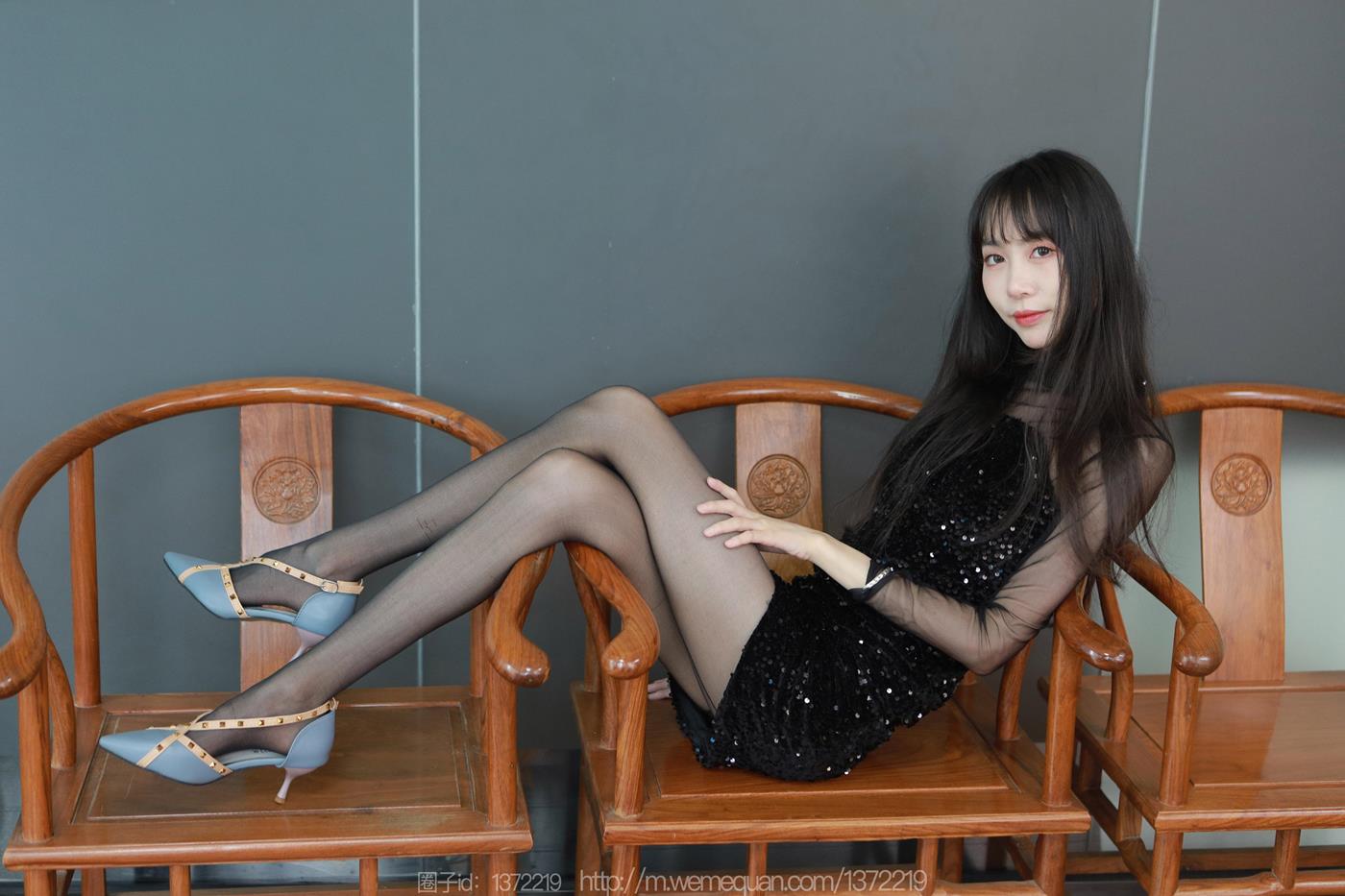 图片[10]-[IESS异思趣向] 2023.04.12 丝享家1419：团团《亮片嘿丝裙》[83P] – 速更版-美库