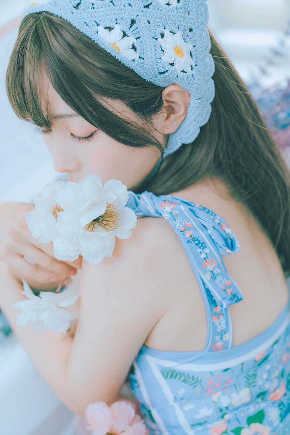 图片[18]-Ely_eee(ElyEE子) – 復古水藍花[38P] – 速更版-美库