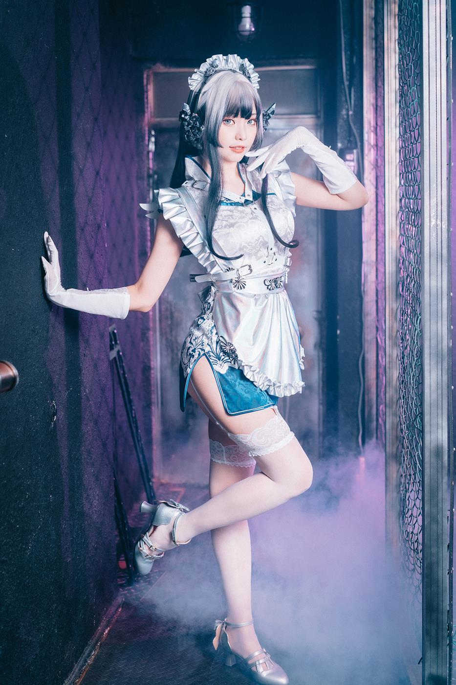 图片[10]-Ely_eee(ElyEE子)  – 賽博女僕 青輝石[28P] – 速更版-美库