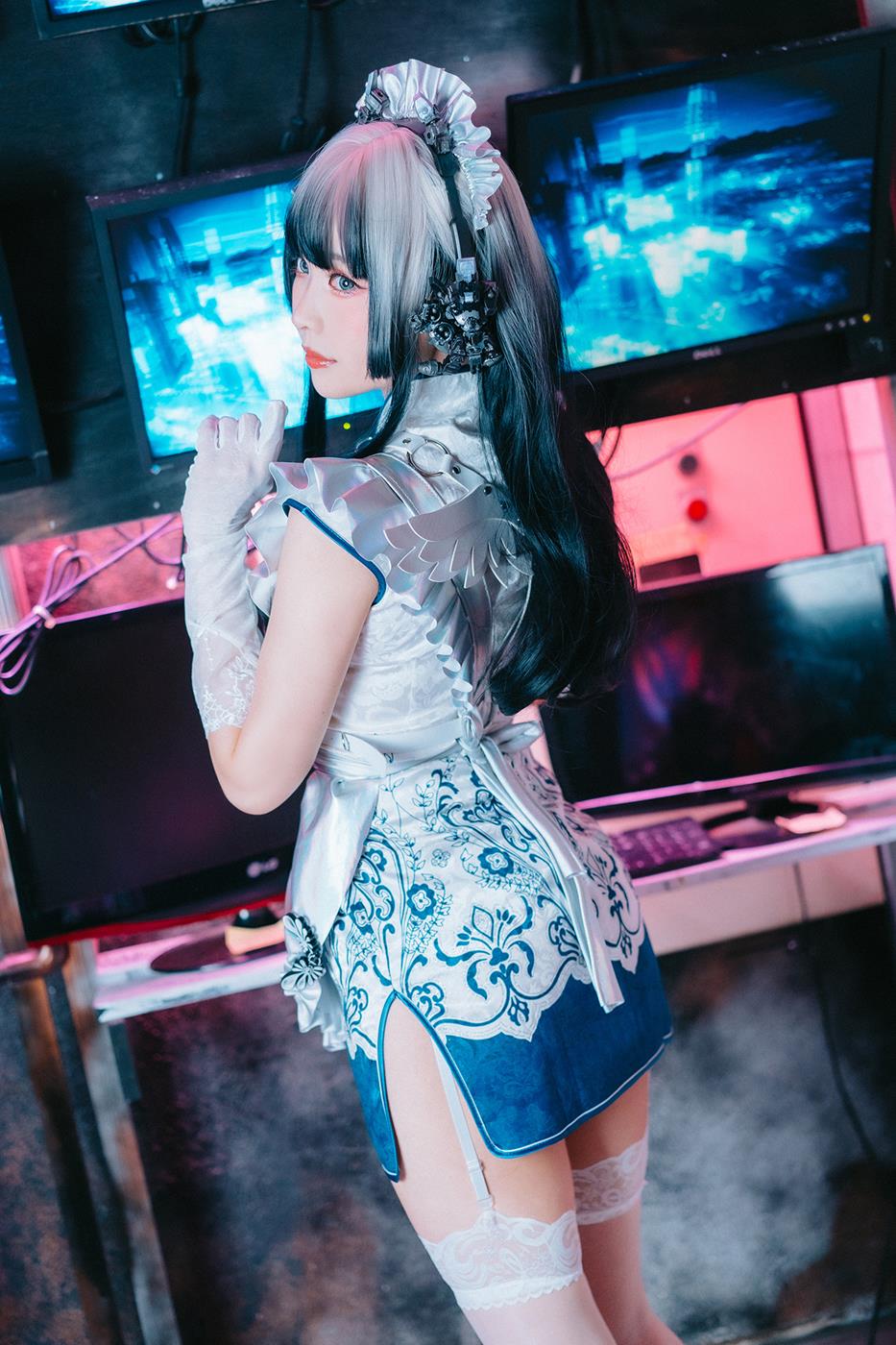 图片[23]-Ely_eee(ElyEE子)  – 賽博女僕 青輝石[28P] – 速更版-美库