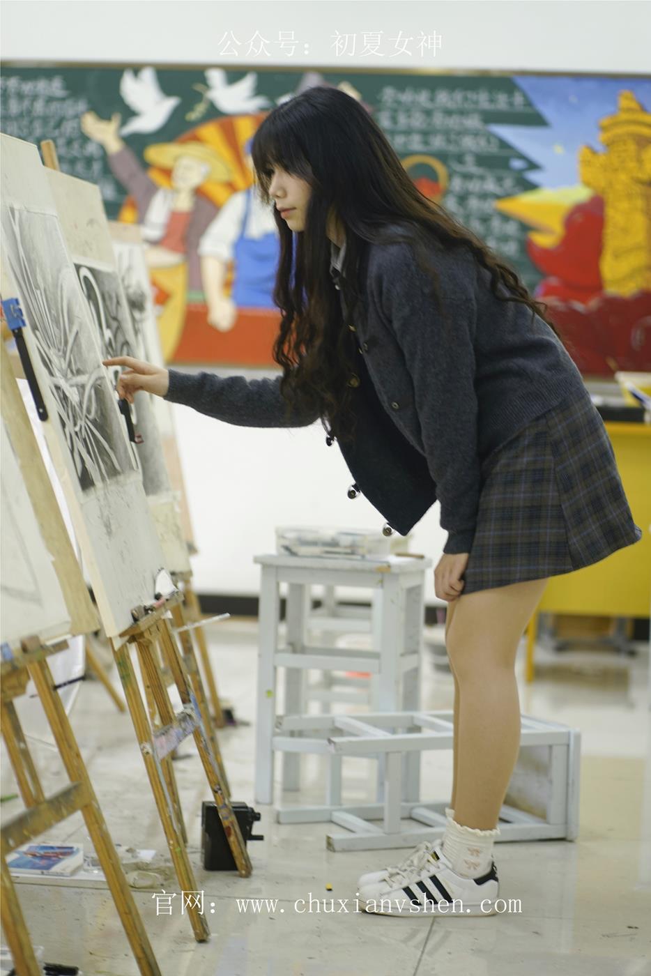 图片[73]-初夏女神 NO.034 欢欢 新晋学妹-校园游览[158P] – 速更版-美库