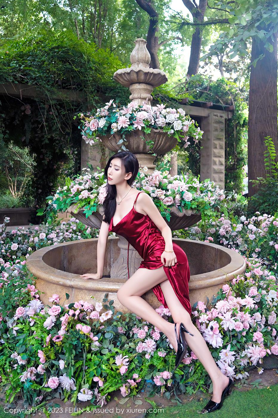 图片[24]-[FEILIN嗲囡囡] 2023.08.29 VOL.467 章芃芃 长裙美腿[39P] – 速更版-美库