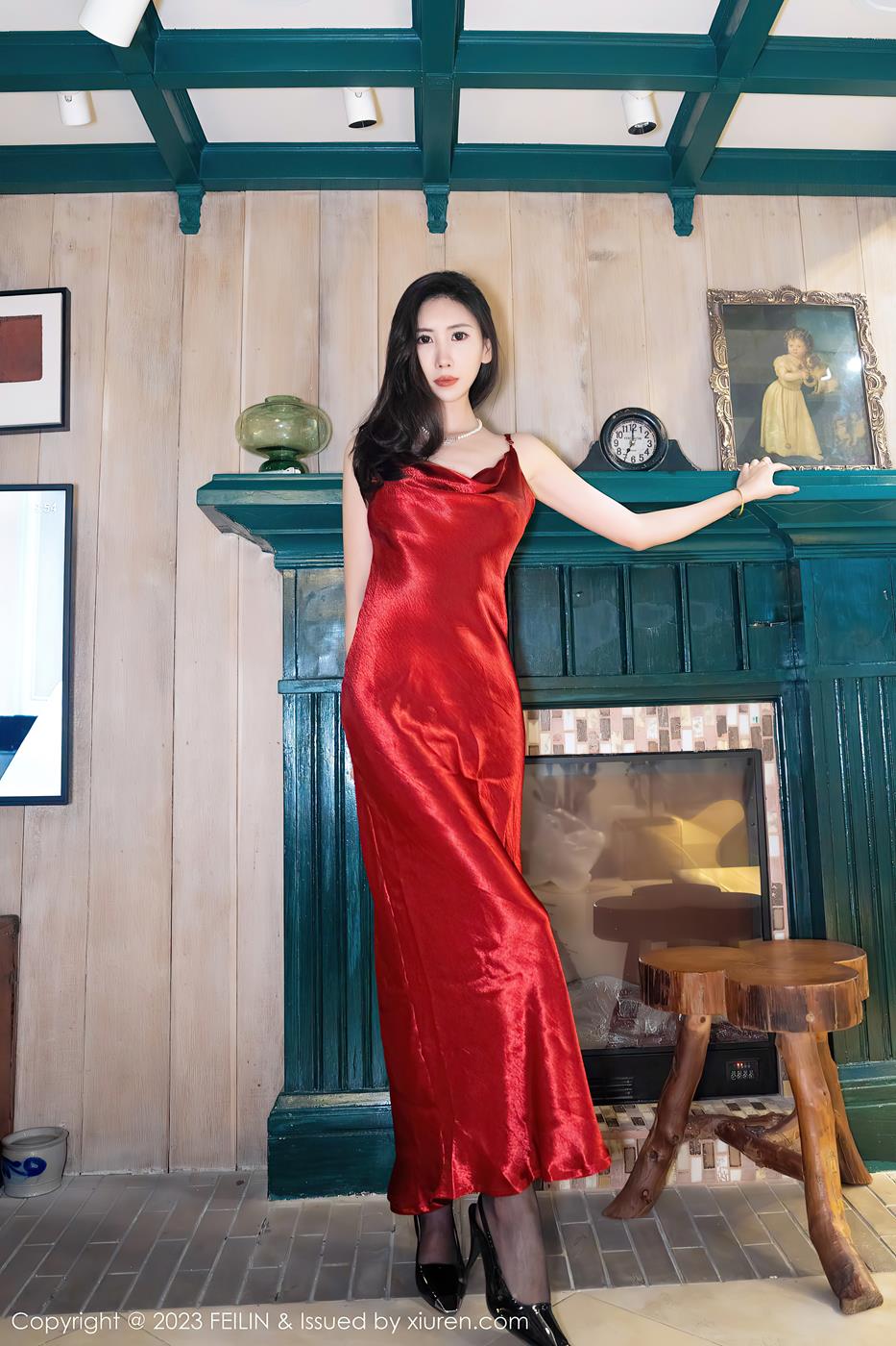 图片[29]-[FEILIN嗲囡囡] 2023.08.29 VOL.467 章芃芃 长裙美腿[39P] – 速更版-美库