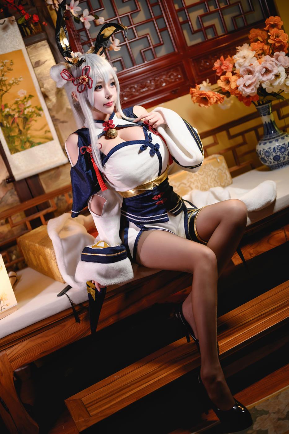 图片[10]-凛子酱 – 旗袍兔兔[20P] – 速更版-美库