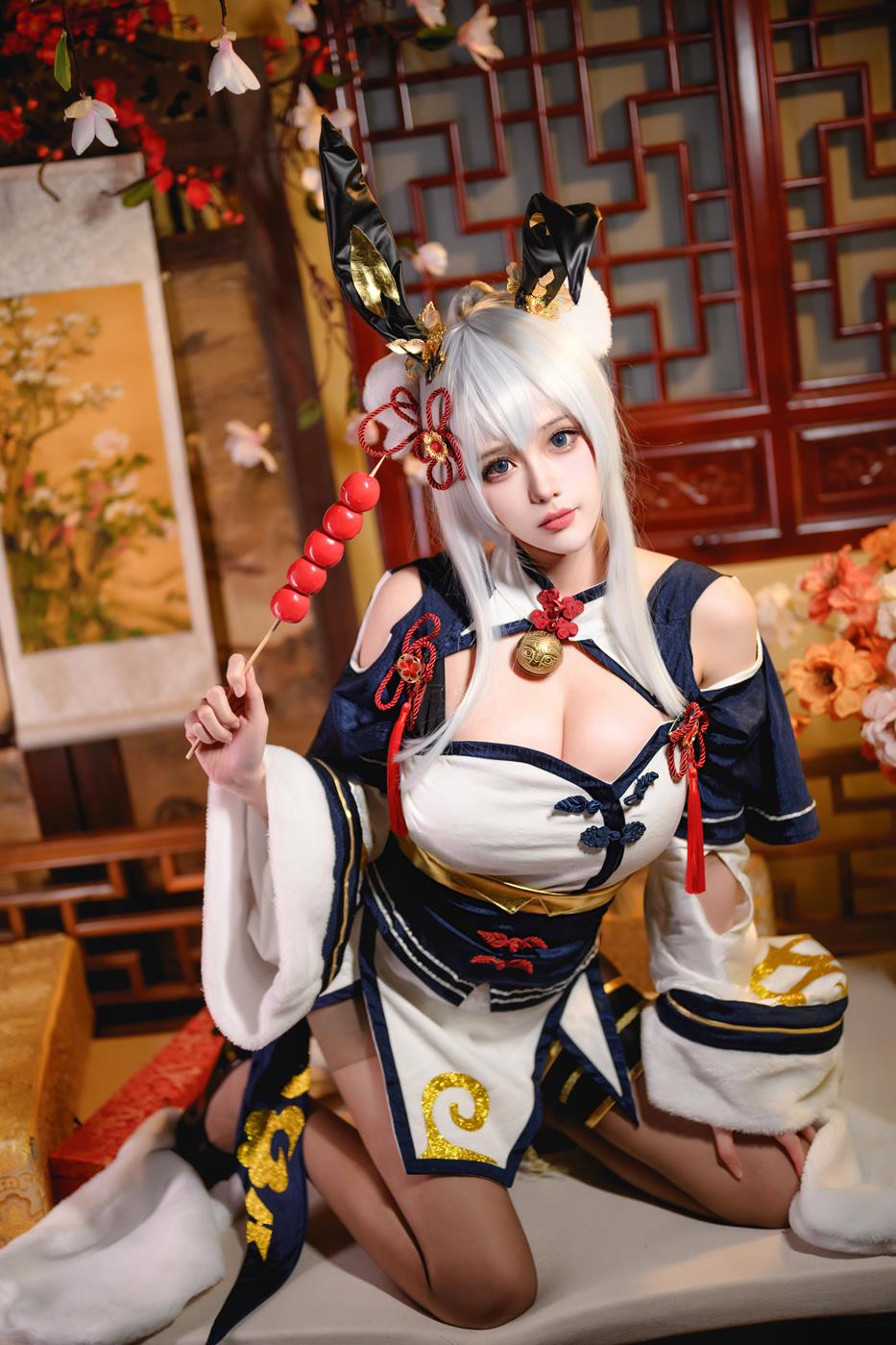 图片[20]-凛子酱 – 旗袍兔兔[20P] – 速更版-美库