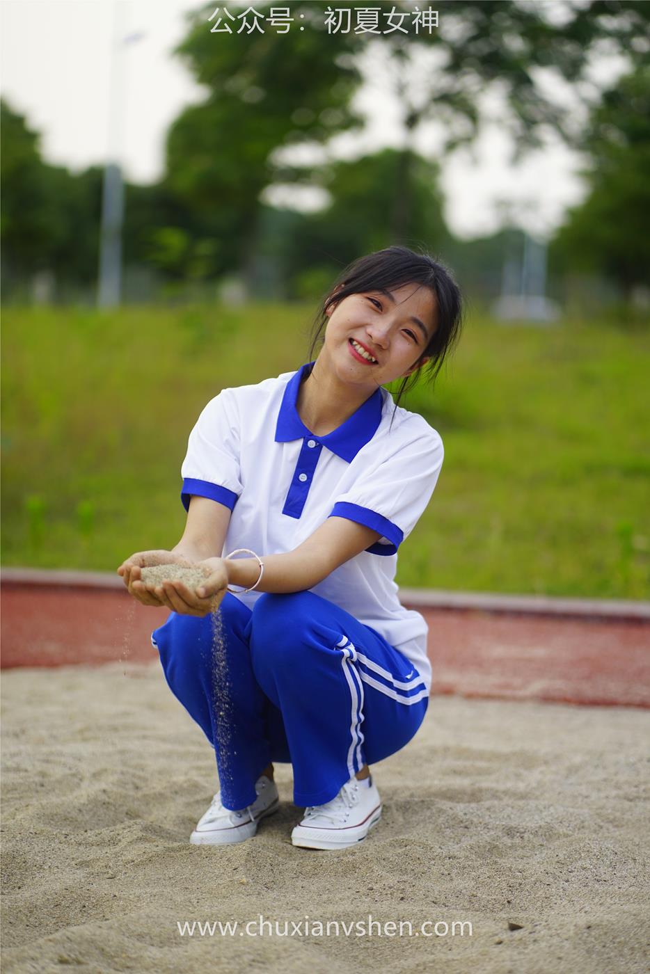 图片[14]-初夏女神 NO.037 点点 跳远运动[171P] – 速更版-美库