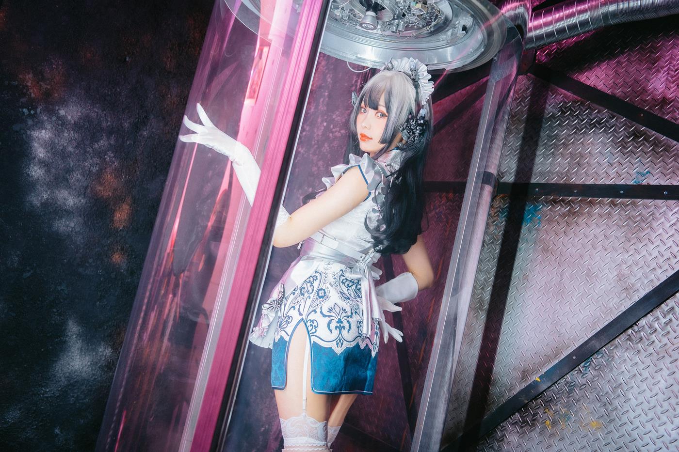 图片[14]-Ely_eee(ElyEE子) – 賽博女僕 青輝石[27P] – 速更版-美库