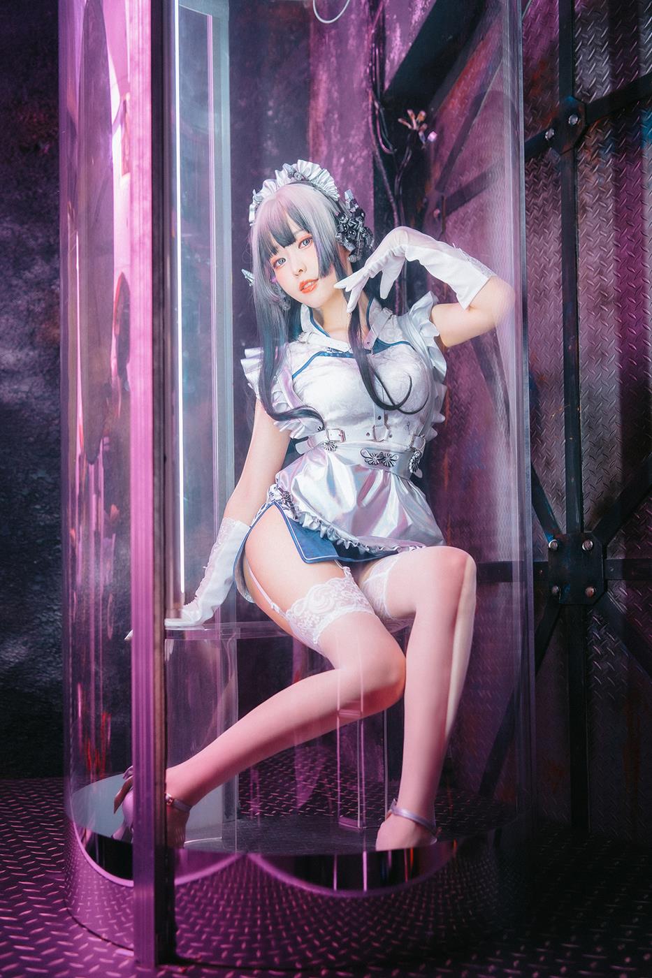 图片[18]-Ely_eee(ElyEE子) – 賽博女僕 青輝石[27P] – 速更版-美库