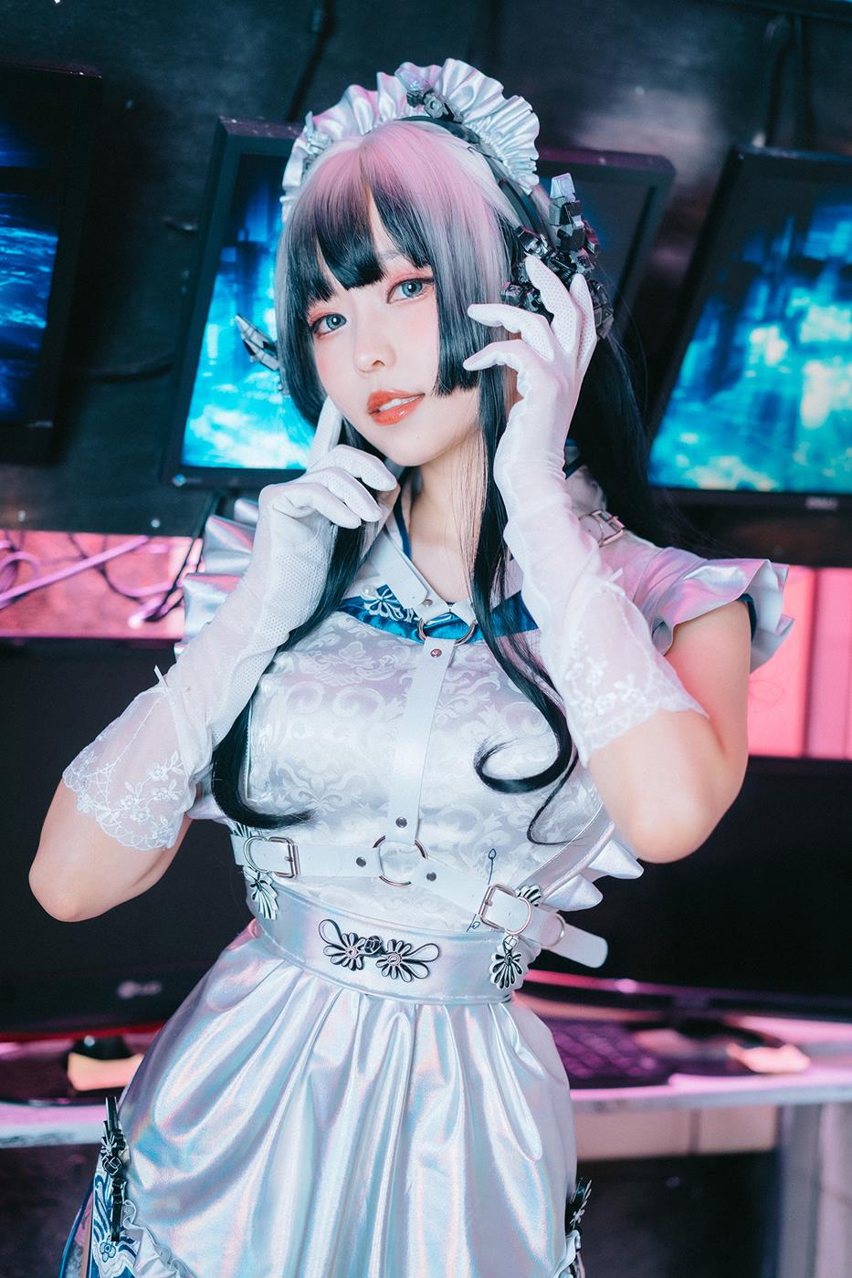 图片[20]-Ely_eee(ElyEE子) – 賽博女僕 青輝石[27P] – 速更版-美库