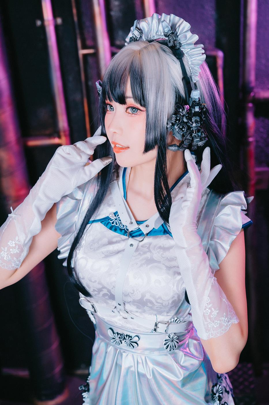 图片[24]-Ely_eee(ElyEE子) – 賽博女僕 青輝石[27P] – 速更版-美库
