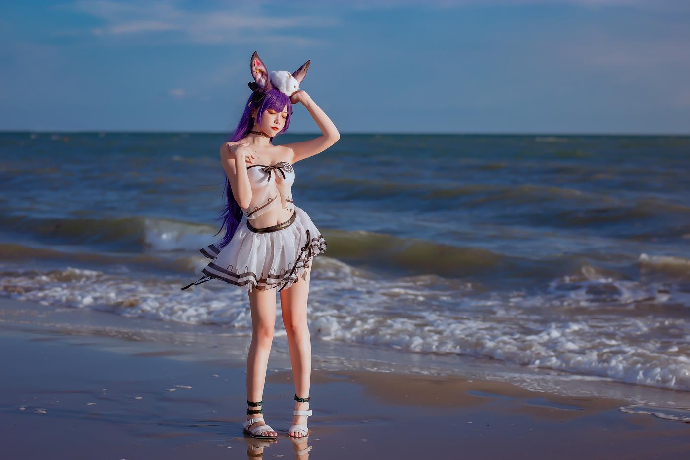 图片[30]-二佐Nisa – 泰拉夏日纪事 方舟暗索泳装[29P] – 速更版-美库