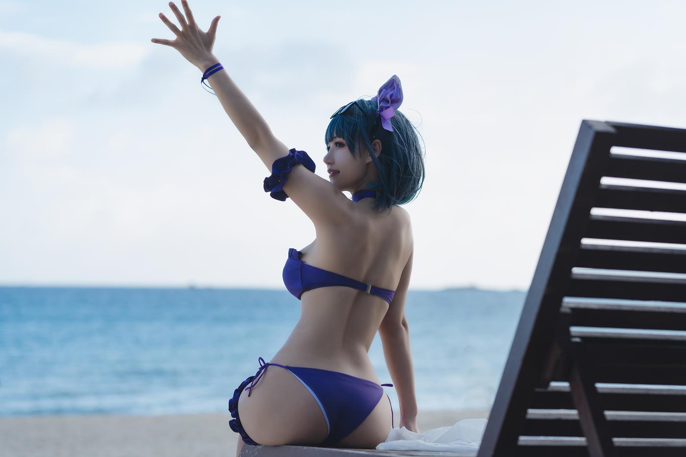 图片[14]-小仓千代w – 柴郡泳装[18P] – 速更版-美库