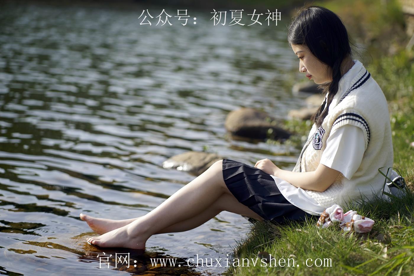 图片[21]-初夏女神 NO.039 念念 春秋JK套搭配三叶草贝壳头鞋[115P] – 速更版-美库