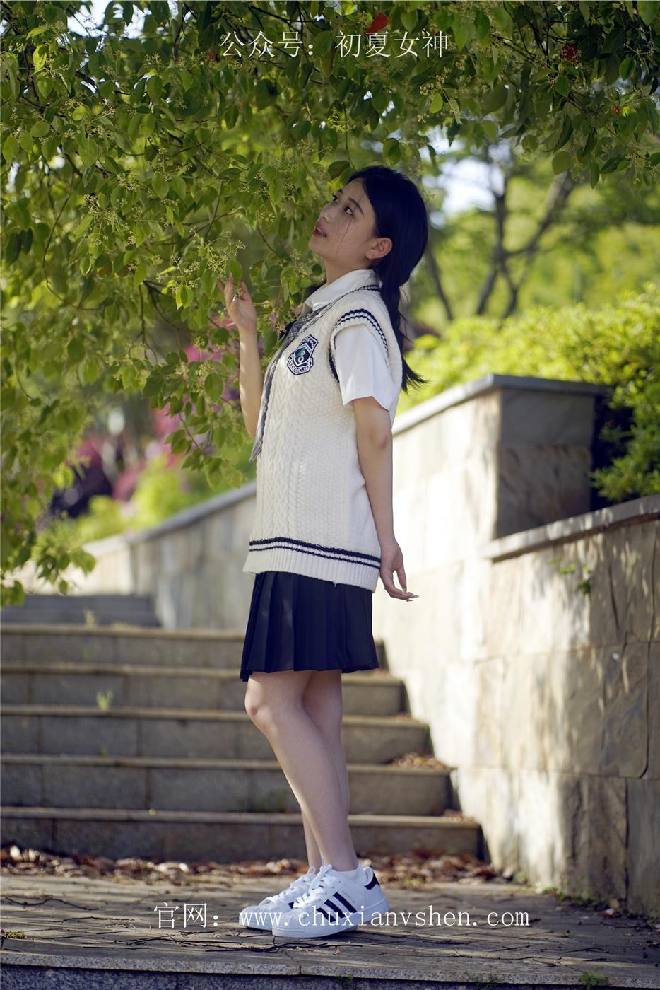 图片[54]-初夏女神 NO.039 念念 春秋JK套搭配三叶草贝壳头鞋[115P] – 速更版-美库