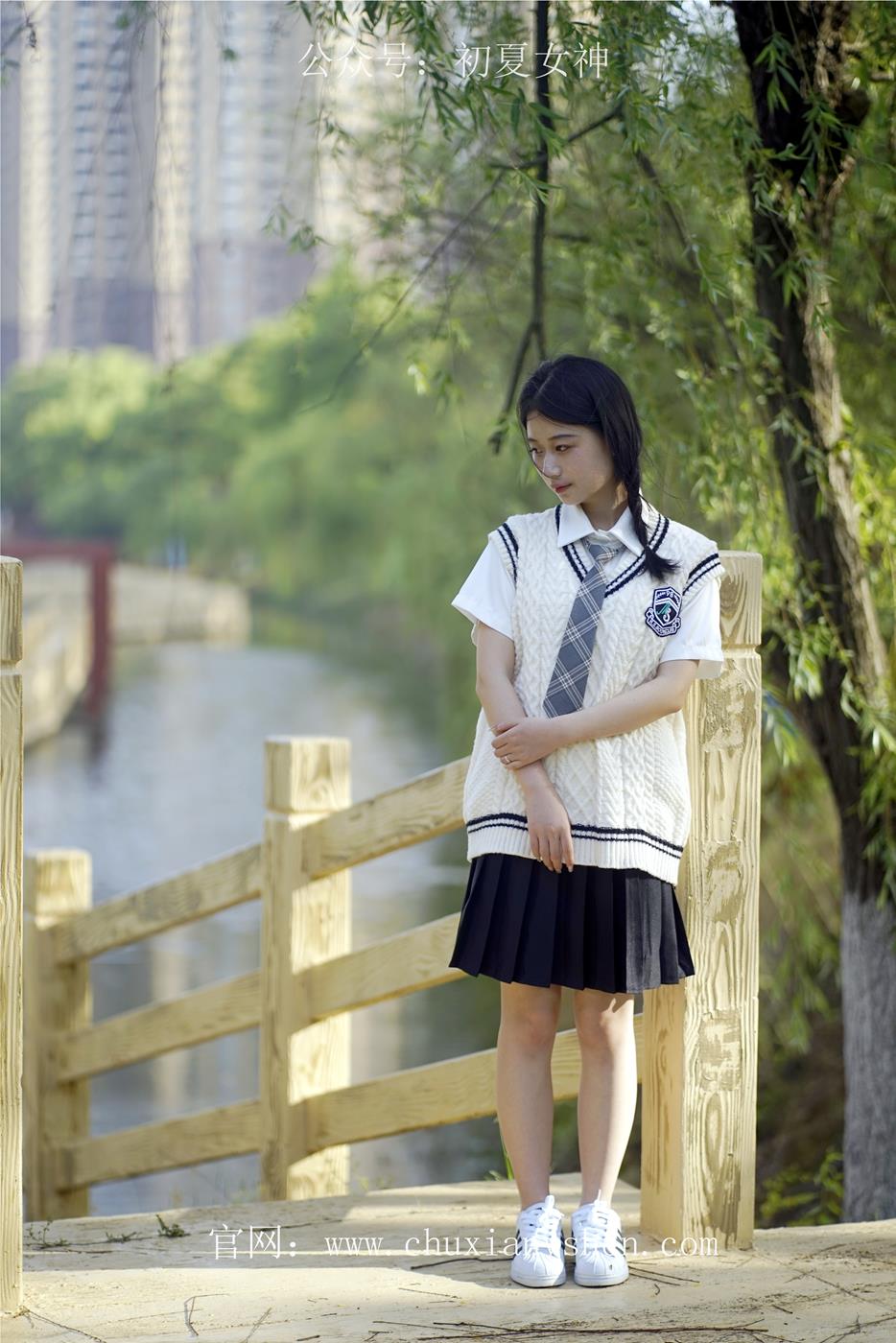 图片[58]-初夏女神 NO.039 念念 春秋JK套搭配三叶草贝壳头鞋[115P] – 速更版-美库