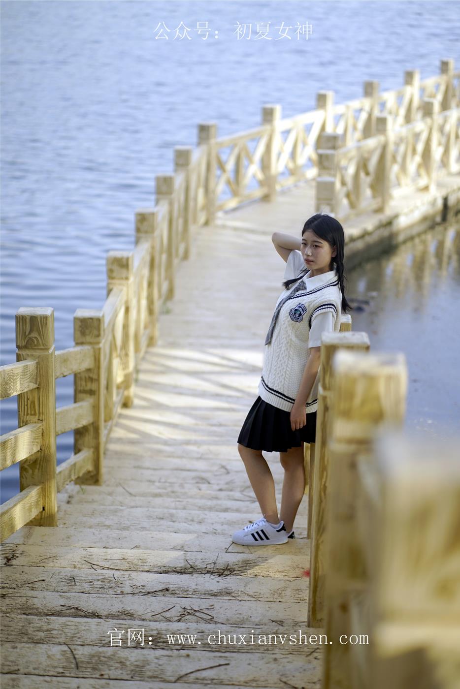 图片[65]-初夏女神 NO.039 念念 春秋JK套搭配三叶草贝壳头鞋[115P] – 速更版-美库