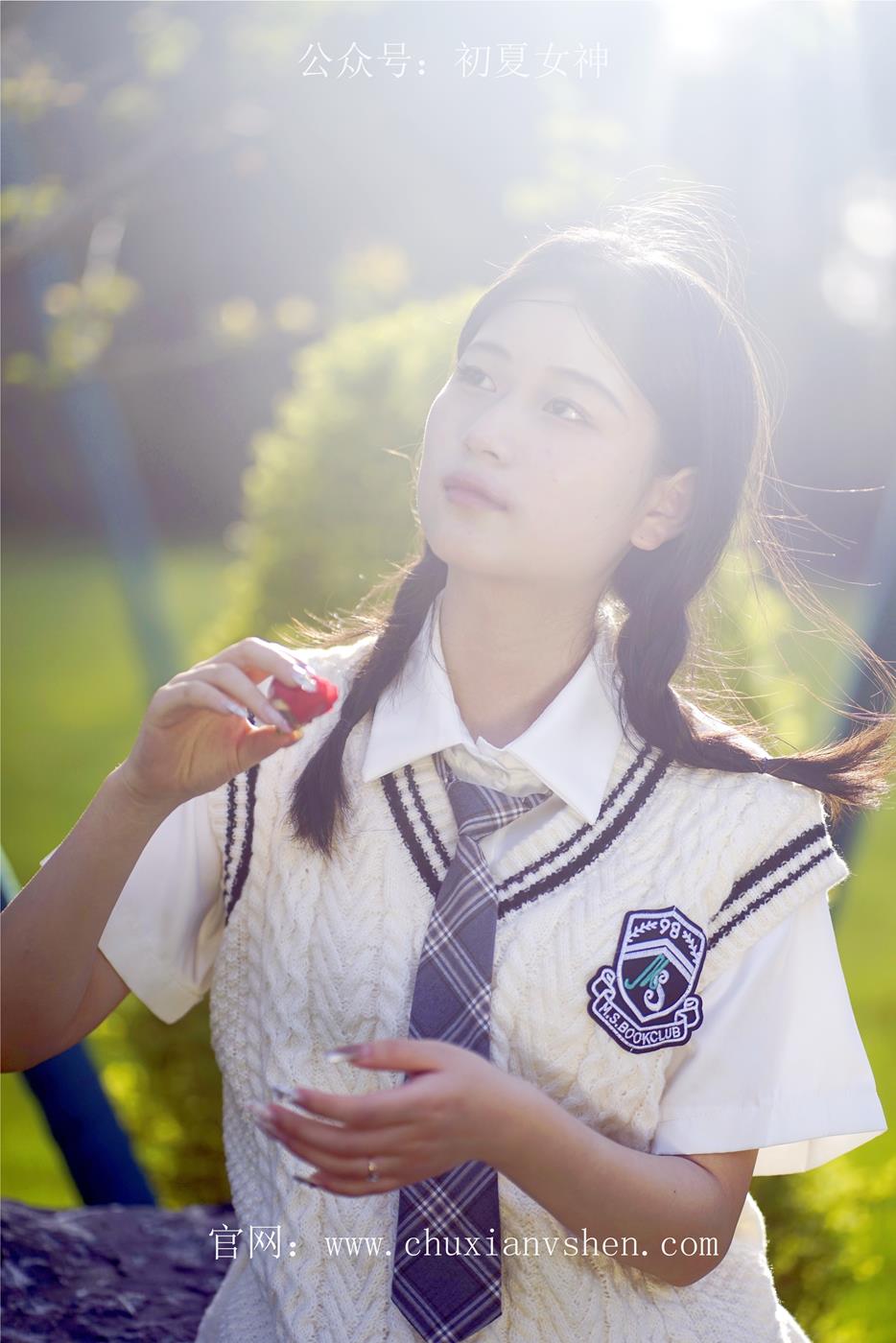 图片[90]-初夏女神 NO.039 念念 春秋JK套搭配三叶草贝壳头鞋[115P] – 速更版-美库