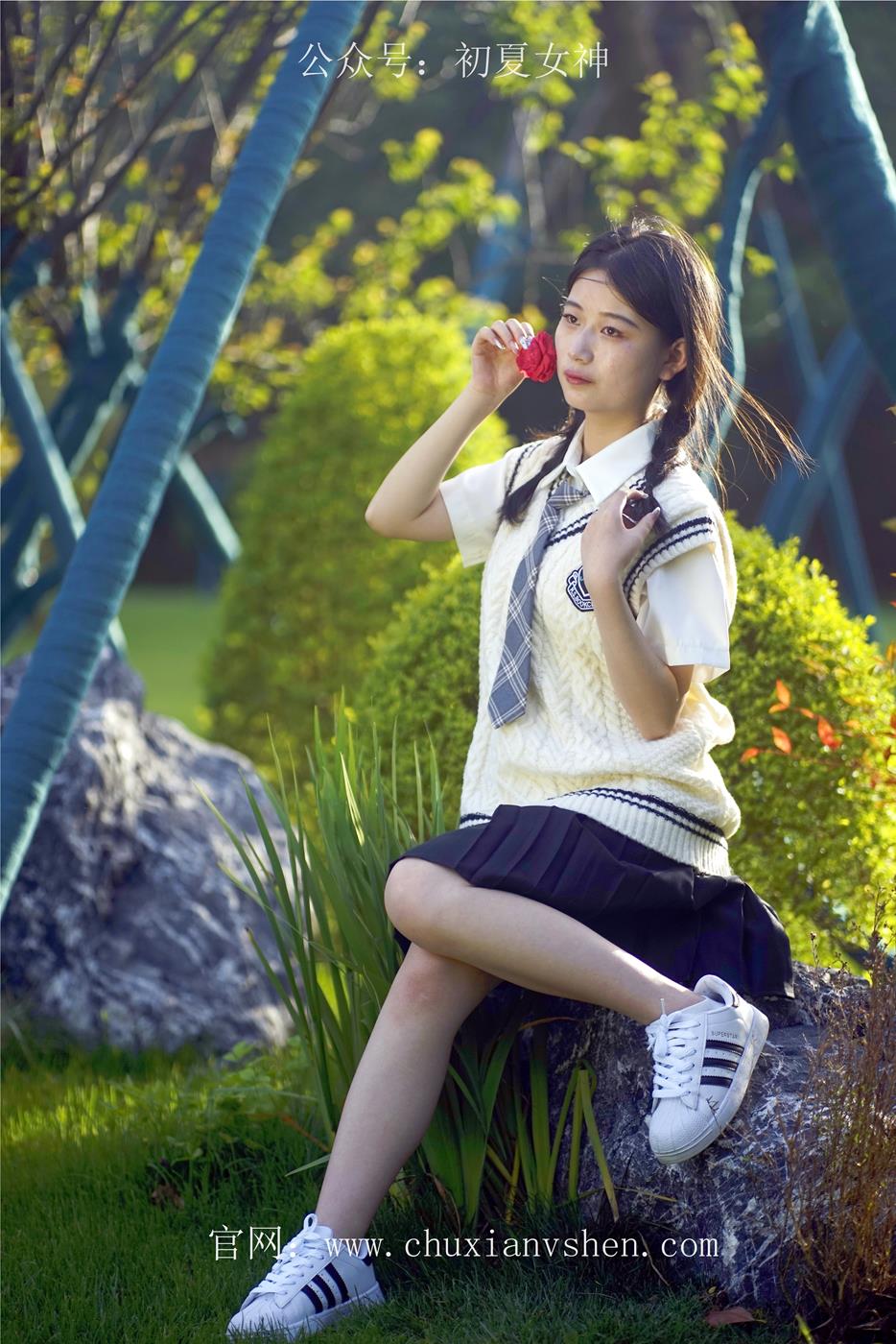 图片[99]-初夏女神 NO.039 念念 春秋JK套搭配三叶草贝壳头鞋[115P] – 速更版-美库