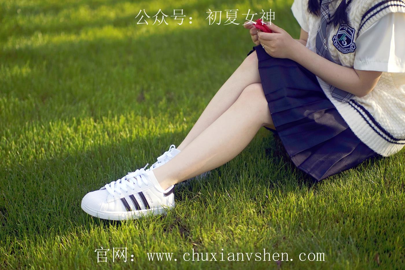 图片[102]-初夏女神 NO.039 念念 春秋JK套搭配三叶草贝壳头鞋[115P] – 速更版-美库