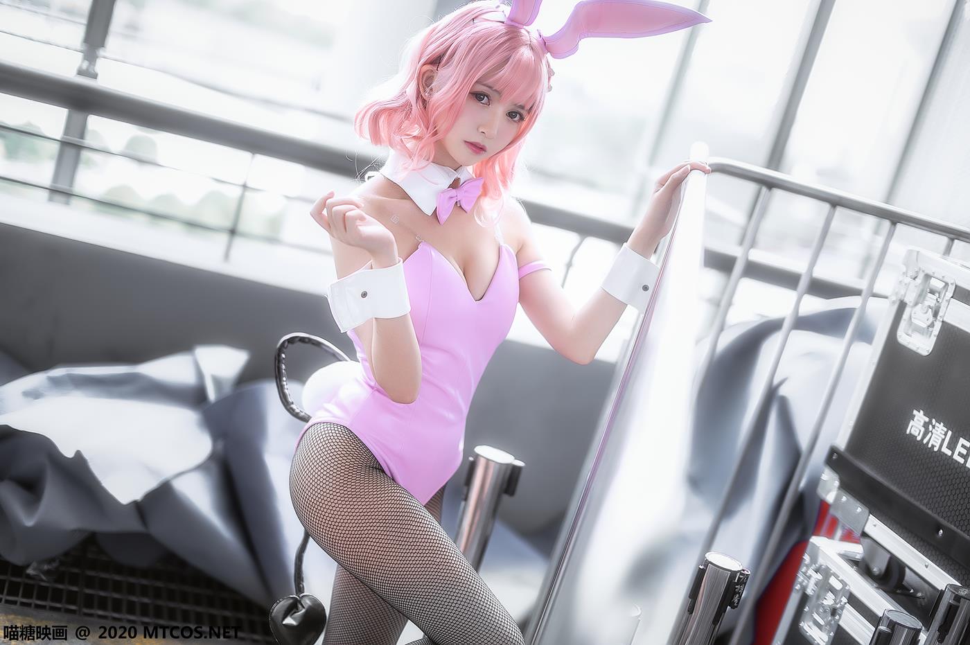图片[17]-[喵糖映画]TML.014 蕾姆粉红兔女郎[23P] – 速更版-美库