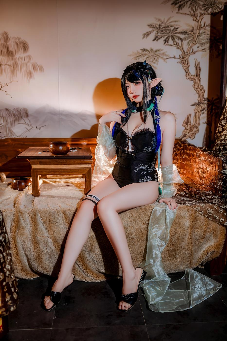 图片[10]-二佐Nisa – 泰拉夏日纪事 方舟夜半泳装[28P] – 速更版-美库