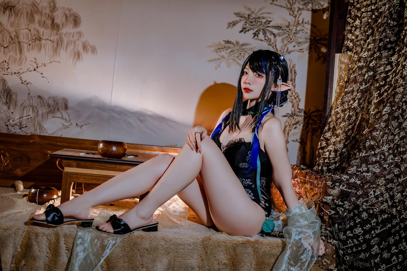 图片[16]-二佐Nisa – 泰拉夏日纪事 方舟夜半泳装[28P] – 速更版-美库