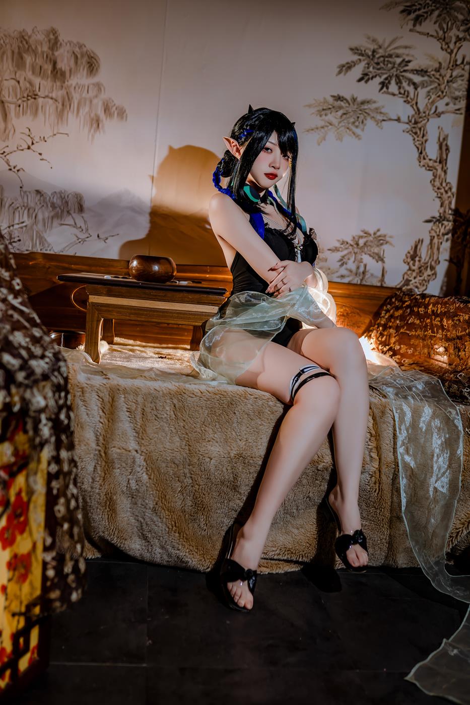 图片[17]-二佐Nisa – 泰拉夏日纪事 方舟夜半泳装[28P] – 速更版-美库