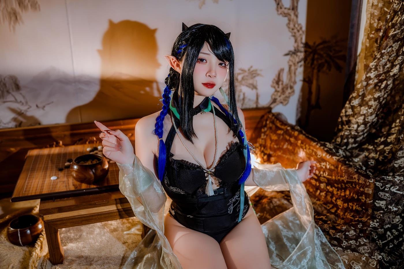 图片[21]-二佐Nisa – 泰拉夏日纪事 方舟夜半泳装[28P] – 速更版-美库