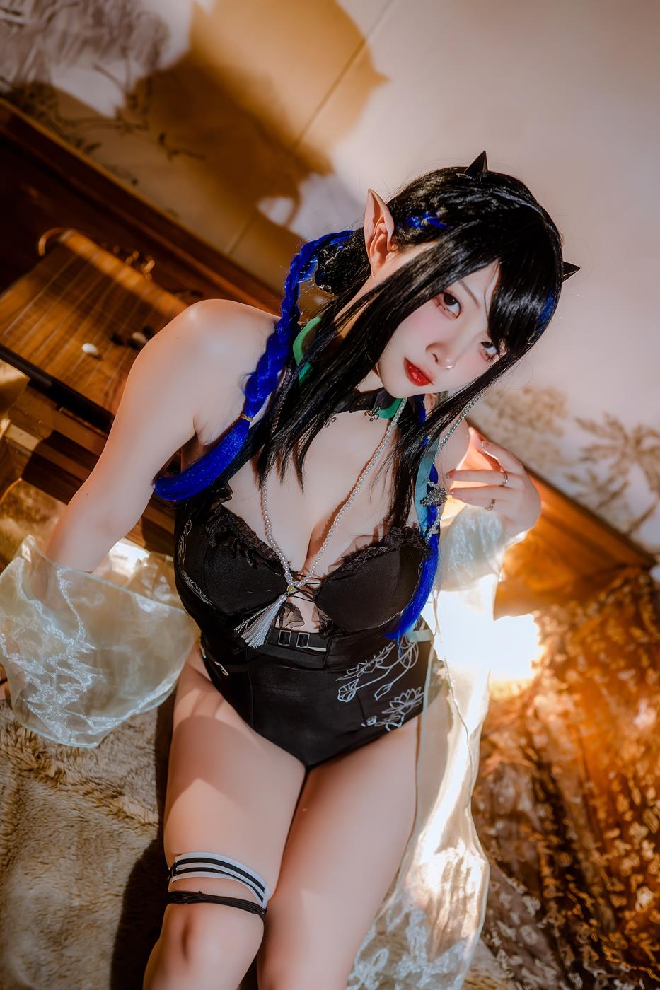 图片[24]-二佐Nisa – 泰拉夏日纪事 方舟夜半泳装[28P] – 速更版-美库