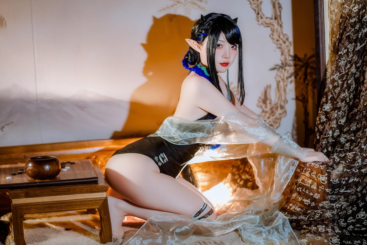 图片[27]-二佐Nisa – 泰拉夏日纪事 方舟夜半泳装[28P] – 速更版-美库