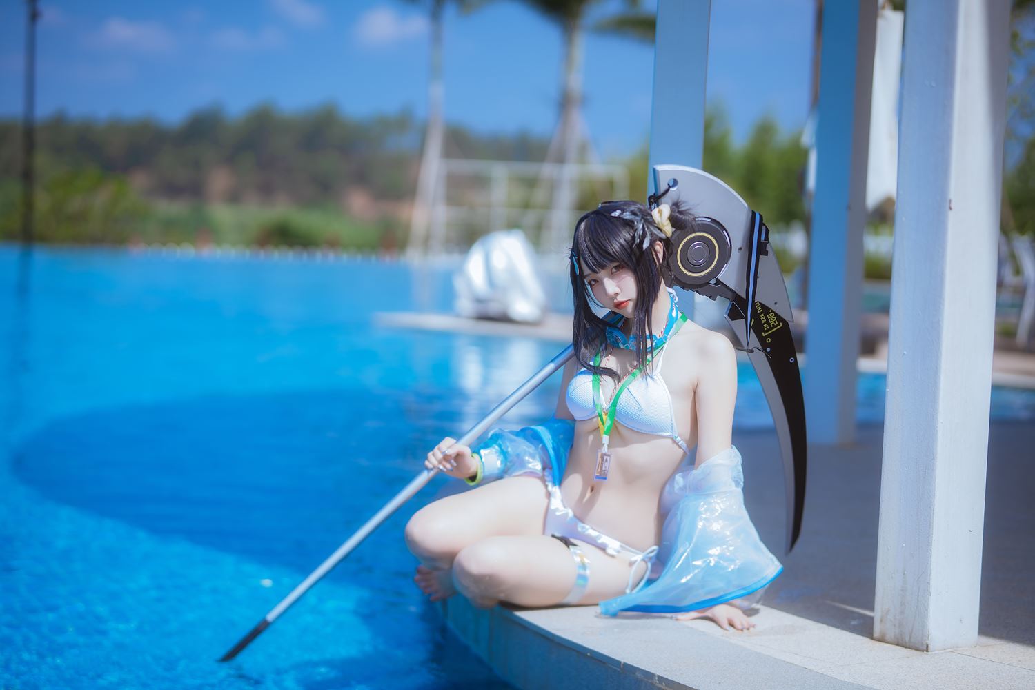 图片[18]-二佐Nisa – 泰拉夏日纪事 方舟羽毛笔泳装[25P] – 速更版-美库