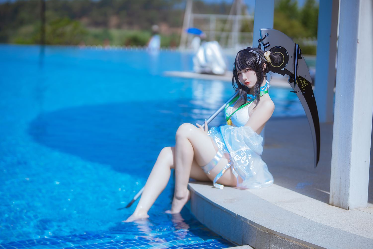 图片[19]-二佐Nisa – 泰拉夏日纪事 方舟羽毛笔泳装[25P] – 速更版-美库