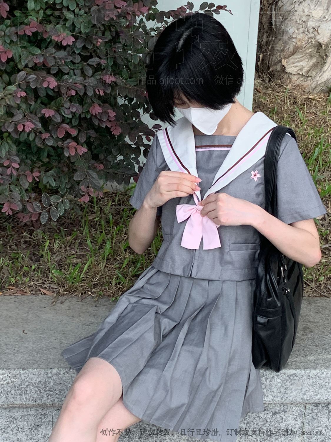 图片[11]-[见新摄影]NO.053 灰色JK 深深进入心中[164P] – 速更版-美库