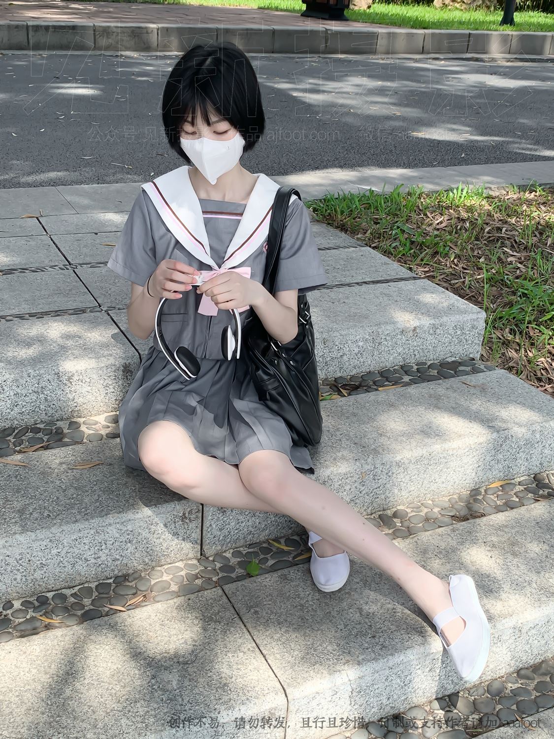 图片[14]-[见新摄影]NO.053 灰色JK 深深进入心中[164P] – 速更版-美库