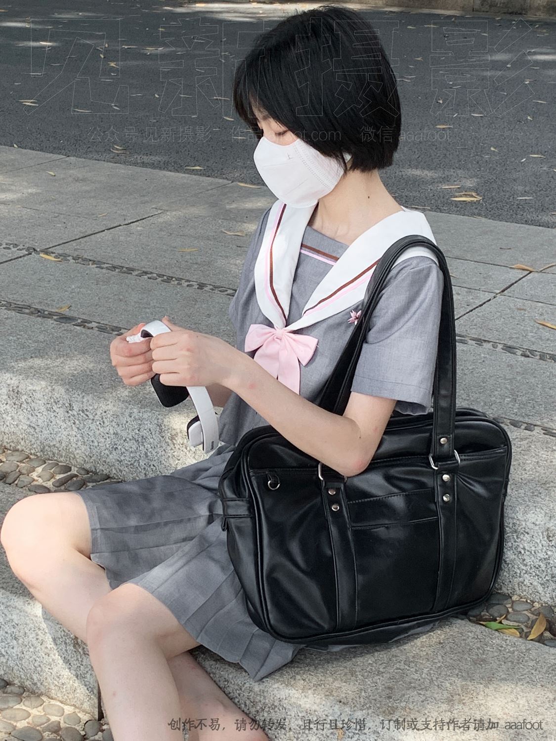 图片[15]-[见新摄影]NO.053 灰色JK 深深进入心中[164P] – 速更版-美库