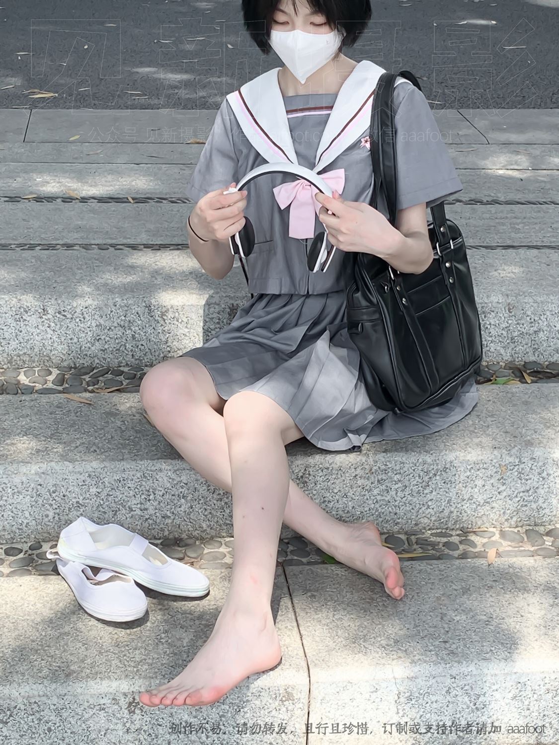 图片[17]-[见新摄影]NO.053 灰色JK 深深进入心中[164P] – 速更版-美库