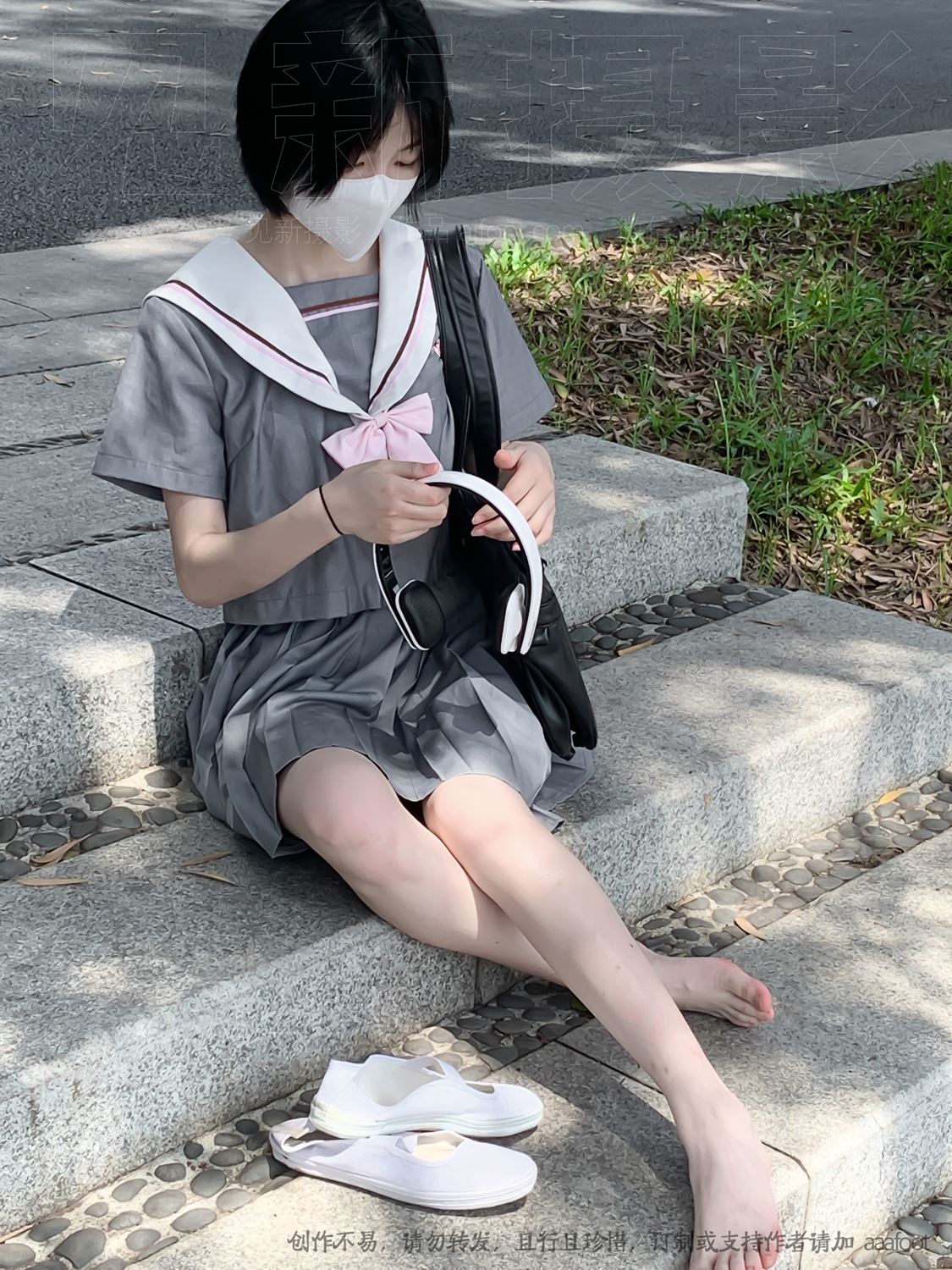 图片[18]-[见新摄影]NO.053 灰色JK 深深进入心中[164P] – 速更版-美库