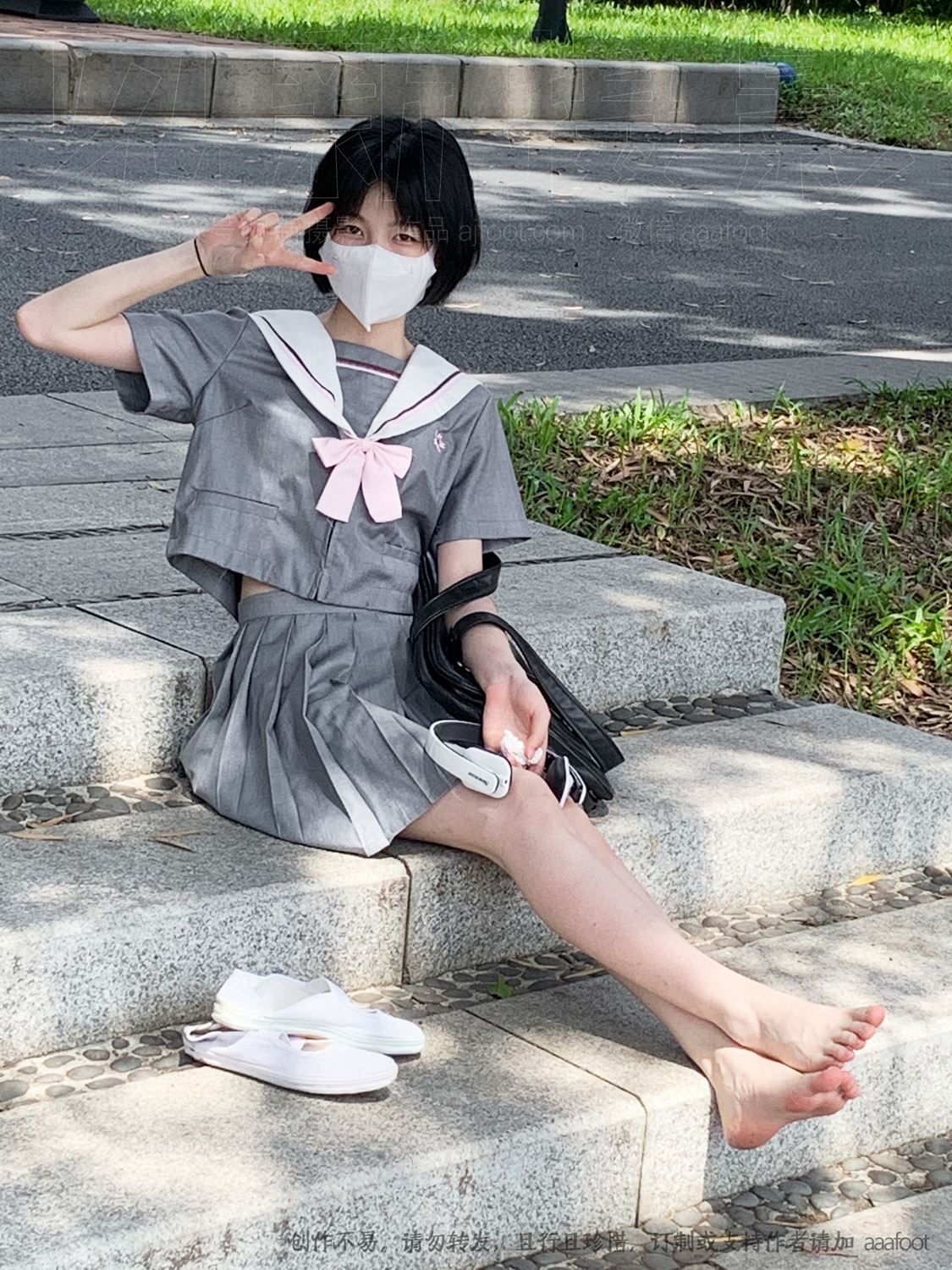 图片[20]-[见新摄影]NO.053 灰色JK 深深进入心中[164P] – 速更版-美库