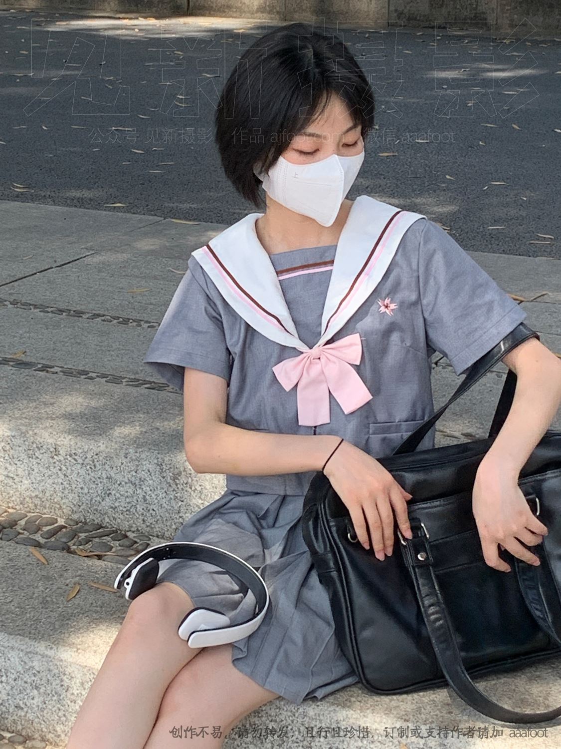 图片[22]-[见新摄影]NO.053 灰色JK 深深进入心中[164P] – 速更版-美库