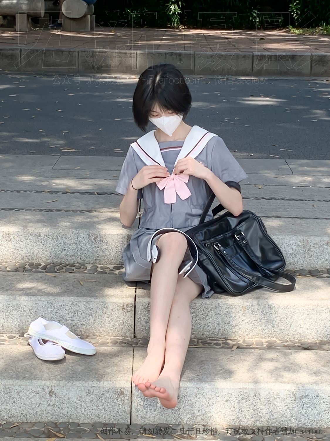 图片[23]-[见新摄影]NO.053 灰色JK 深深进入心中[164P] – 速更版-美库