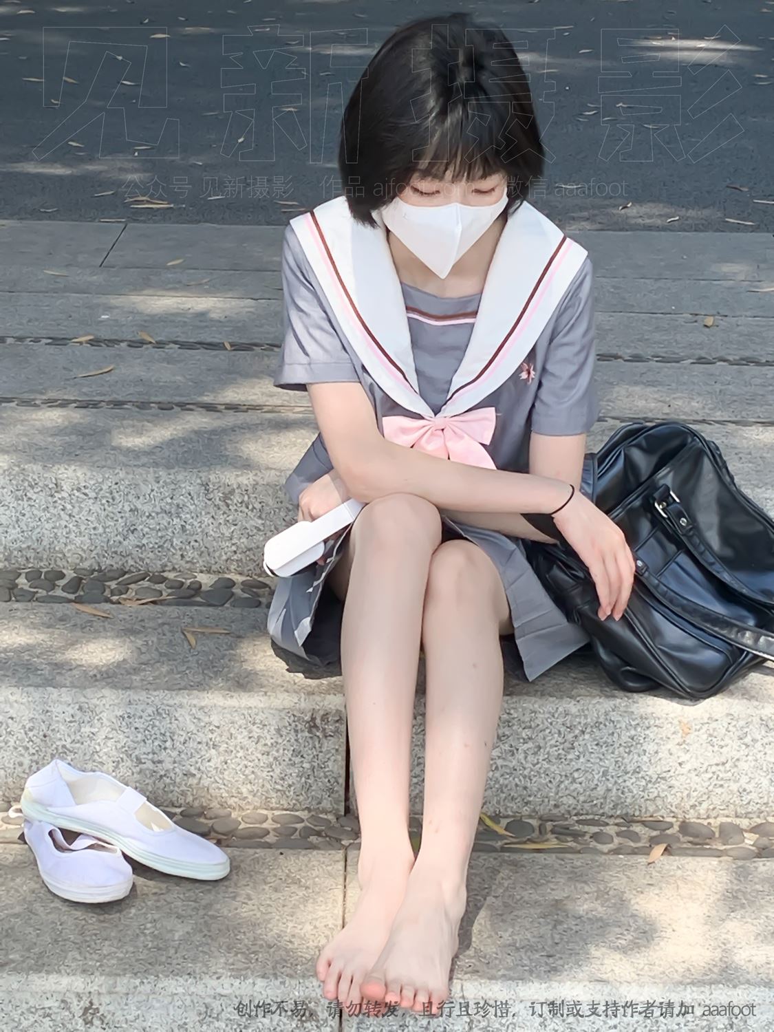 图片[38]-[见新摄影]NO.053 灰色JK 深深进入心中[164P] – 速更版-美库