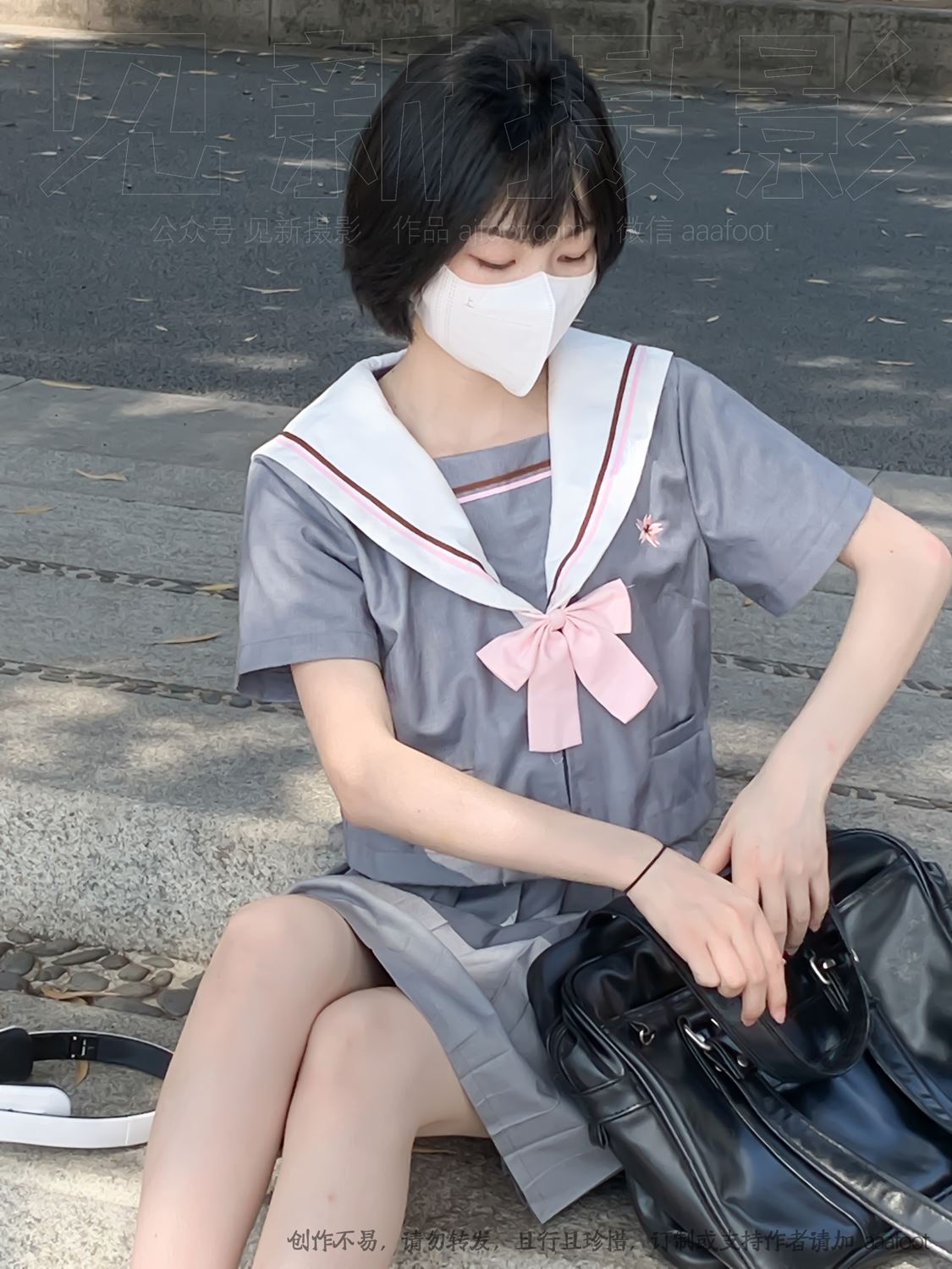 图片[40]-[见新摄影]NO.053 灰色JK 深深进入心中[164P] – 速更版-美库