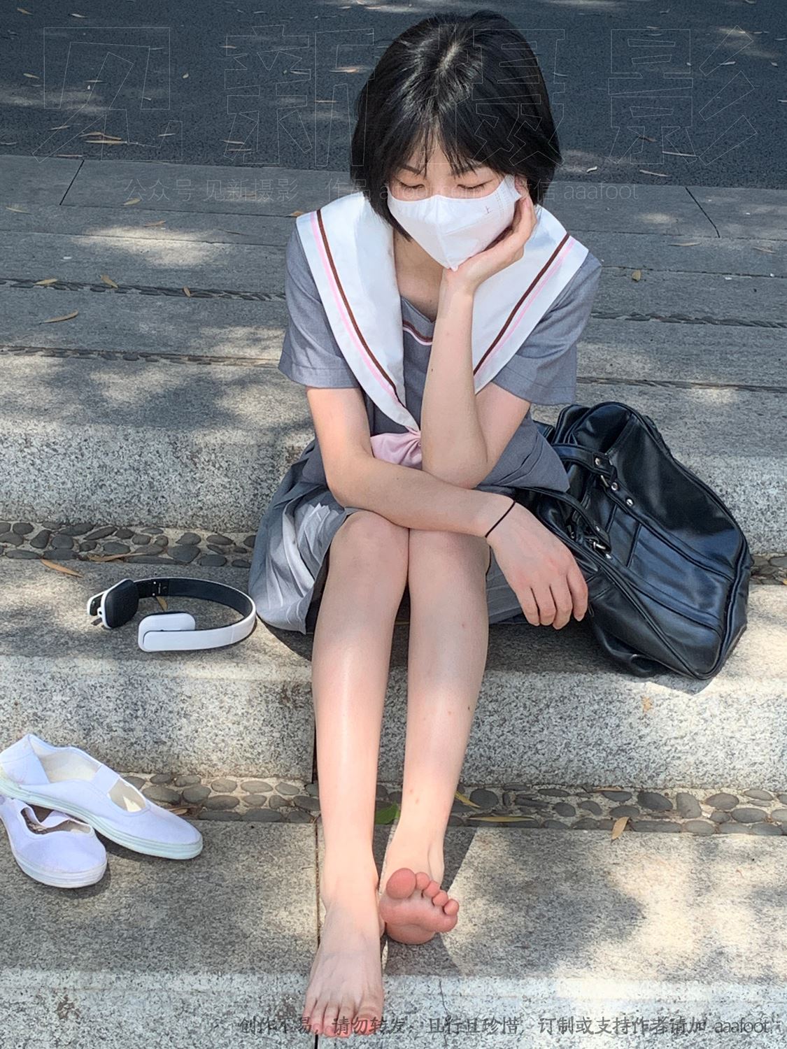 图片[42]-[见新摄影]NO.053 灰色JK 深深进入心中[164P] – 速更版-美库