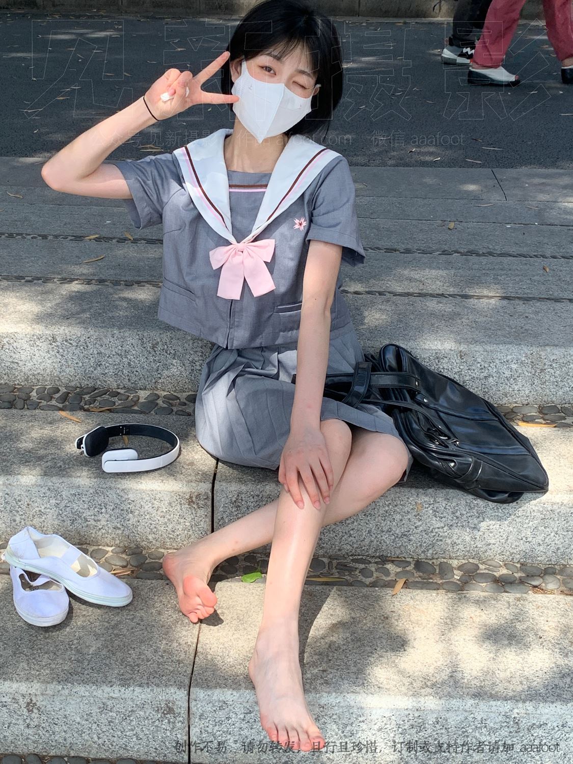 图片[43]-[见新摄影]NO.053 灰色JK 深深进入心中[164P] – 速更版-美库