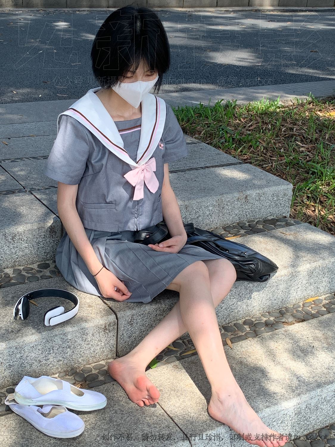 图片[44]-[见新摄影]NO.053 灰色JK 深深进入心中[164P] – 速更版-美库