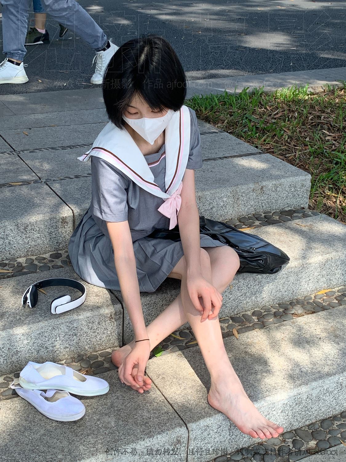 图片[46]-[见新摄影]NO.053 灰色JK 深深进入心中[164P] – 速更版-美库